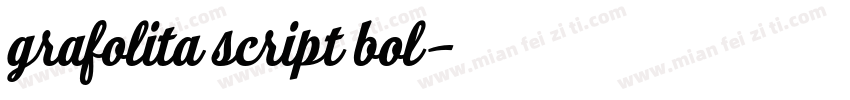 grafolita script bol字体转换